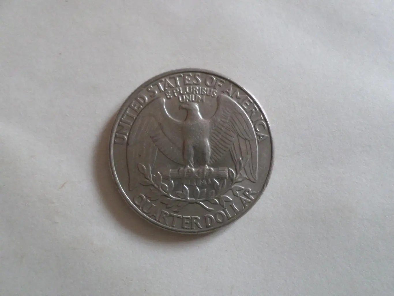 Монета 25 центов квотер США 1989 г 1
