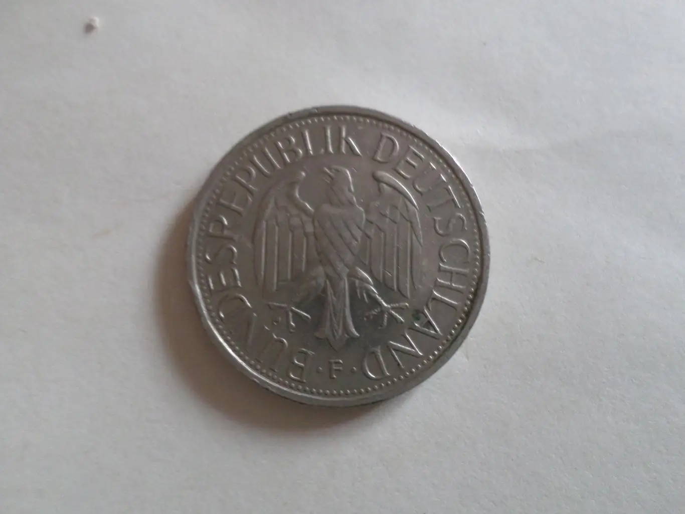 монета 1 марка Германия 1991 г 1