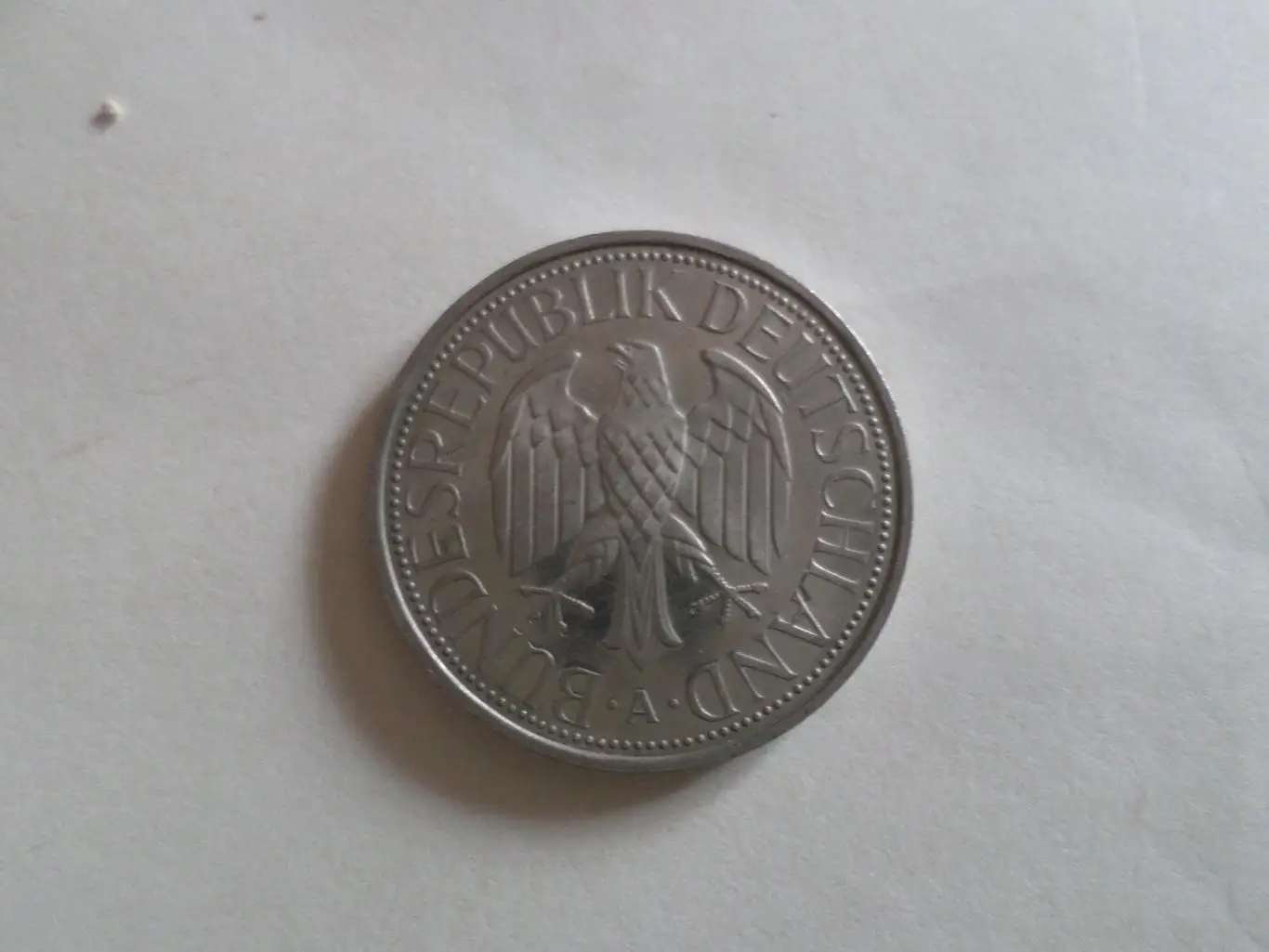 монета 1 марка Германия 1992 г 1