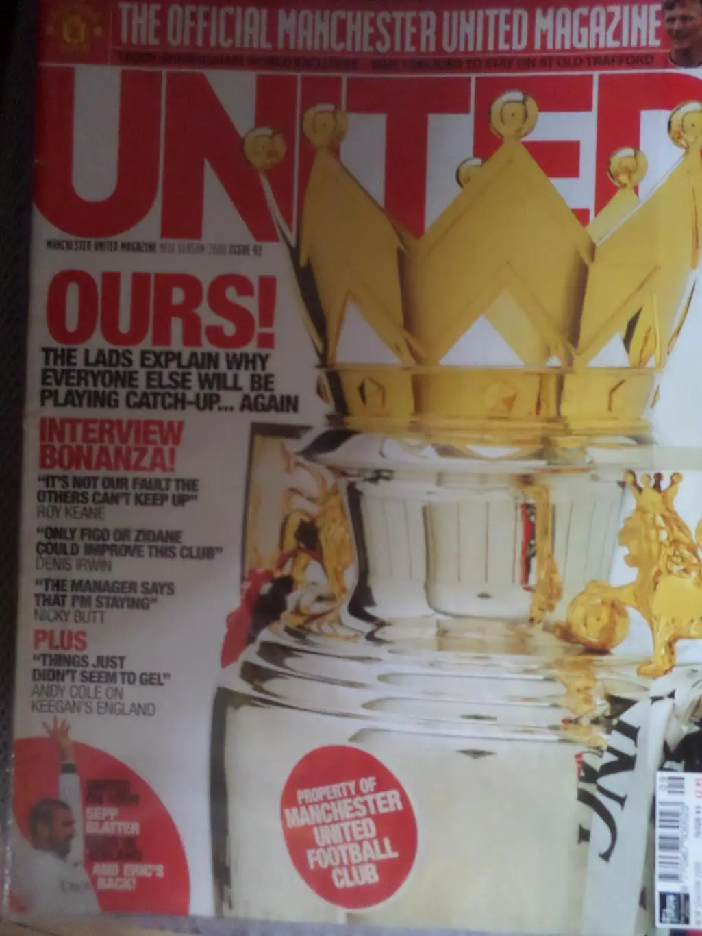 журнал Манчестер Юнайтед Англия 2000 г предсезонный журнал 1