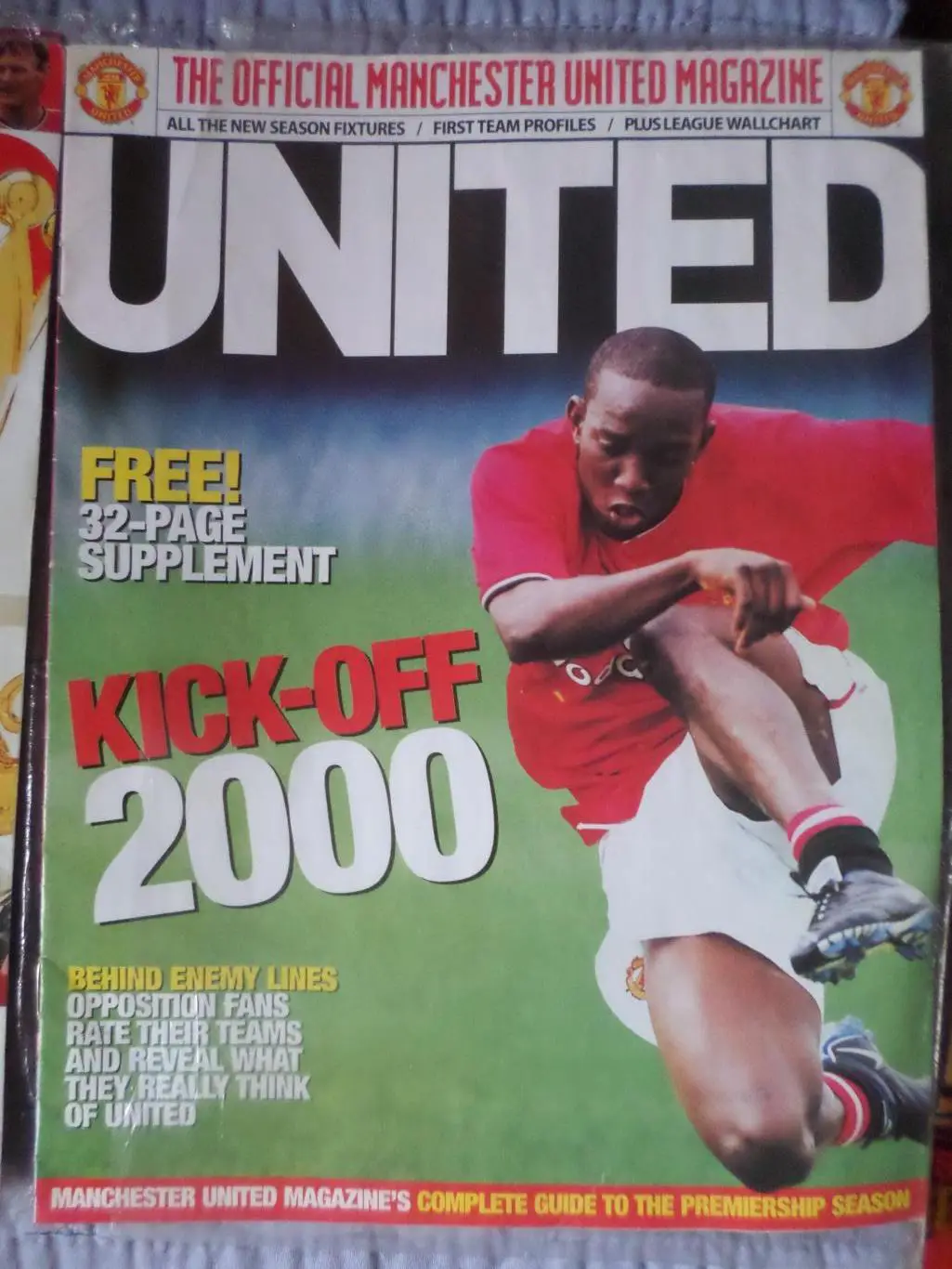 журнал Манчестер Юнайтед Англия 2000 г предсезонный журнал 2