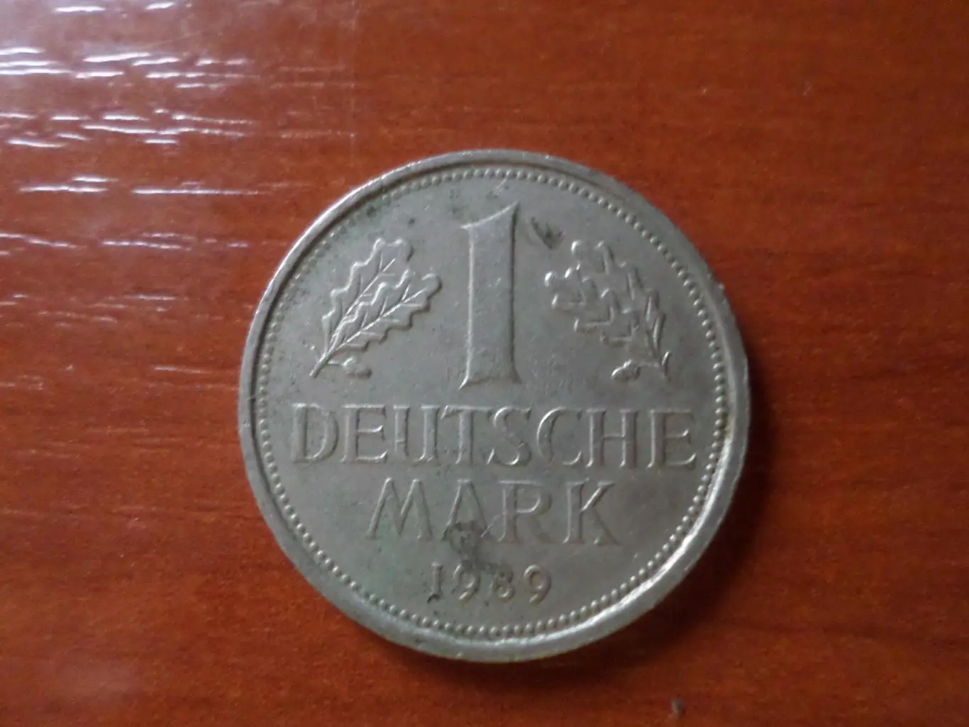 монета 1 марка Германия 1989 г