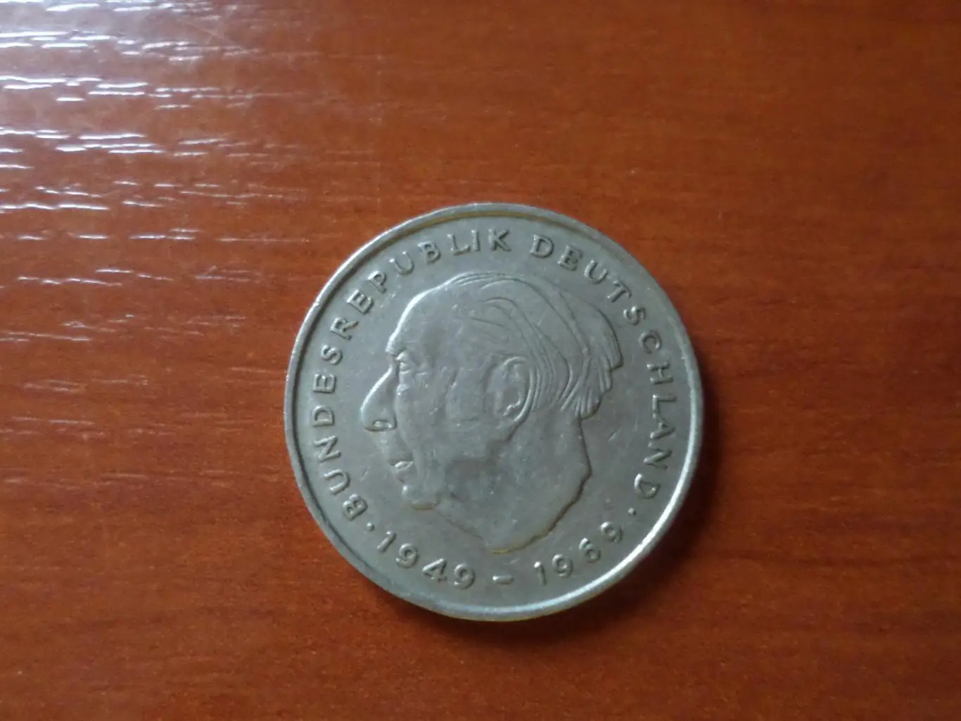 монета 2 марки Хойс Германия 1973 г