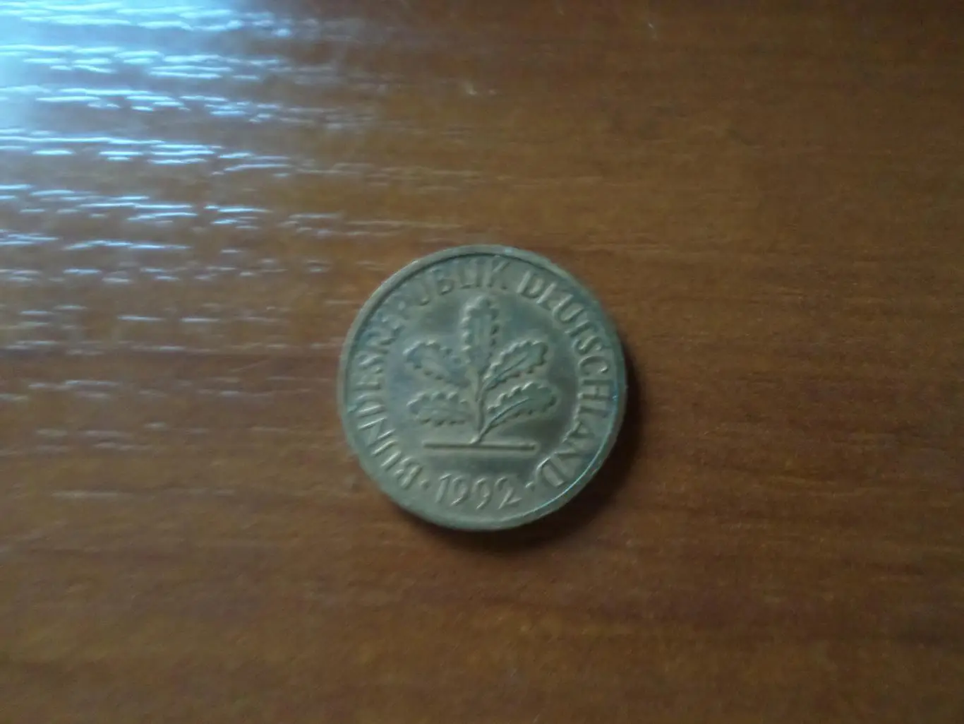 Монета 2 пфеннига 1992 г Германия 1