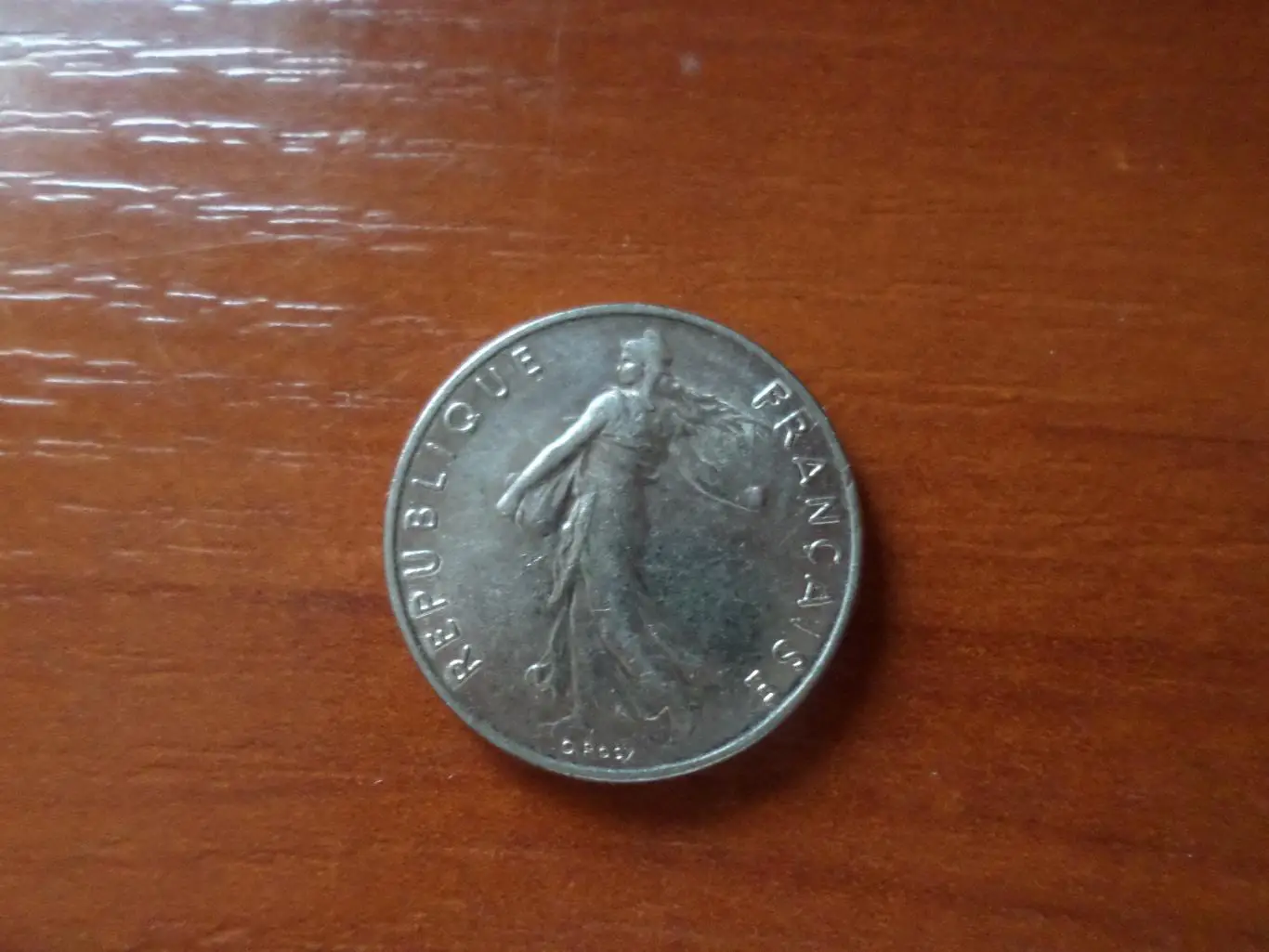 Монеты 1\2 франка Франция 1986 г 1