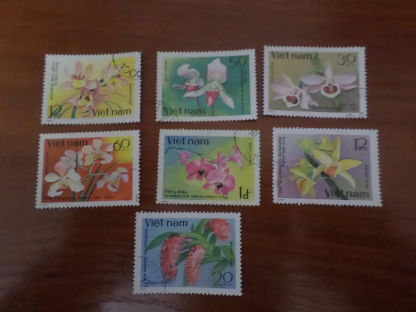 Марки Вьетнам флора Цветы гаш