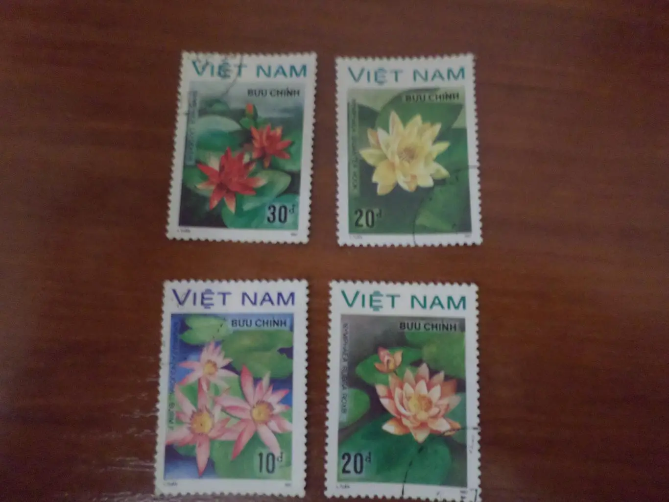 Марки Вьетнам флора Цветы 1987 г гаш