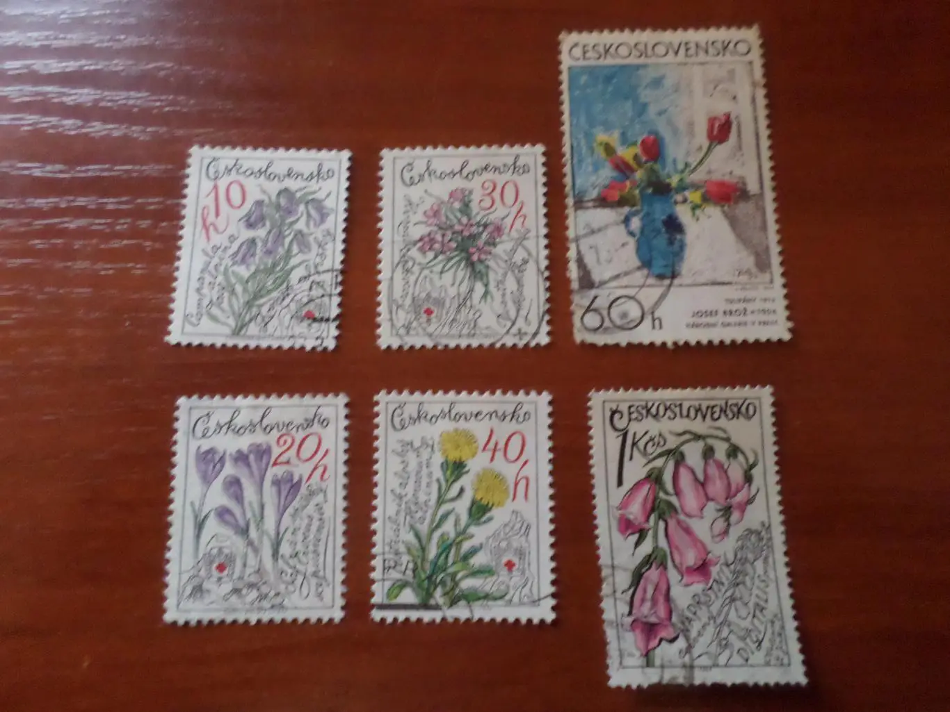 Марки Чехословакия флора Цветы 1979 г гаш