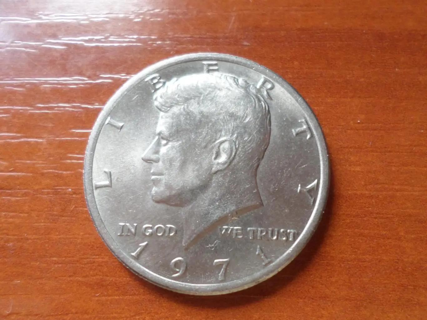 Монета 50 центов США 1971 г