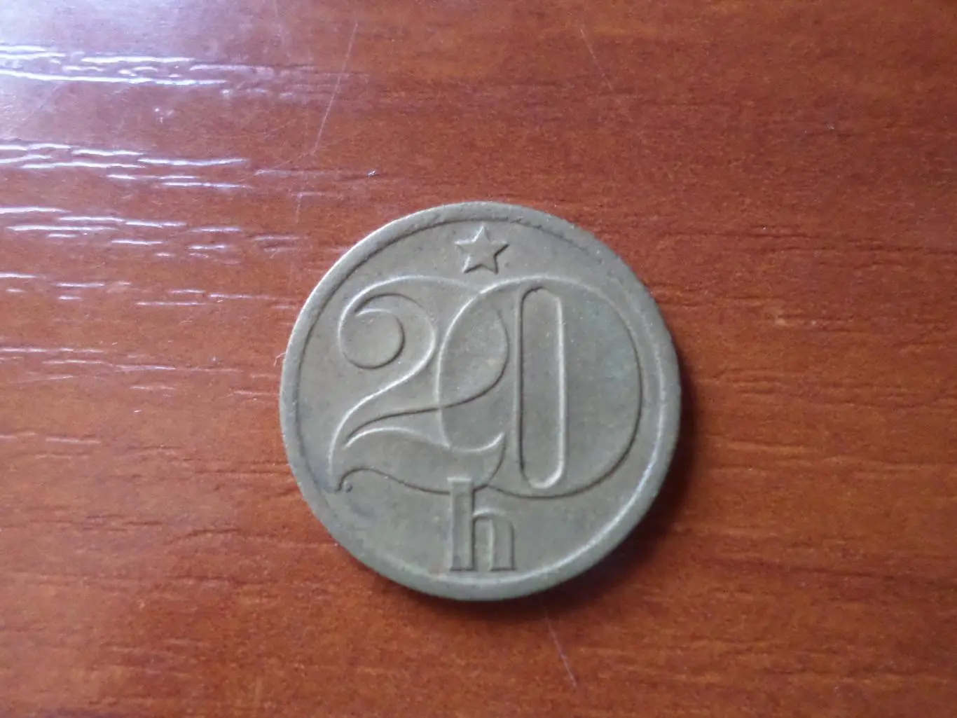 Монета 20 геллеров Чехословакия 1972 г