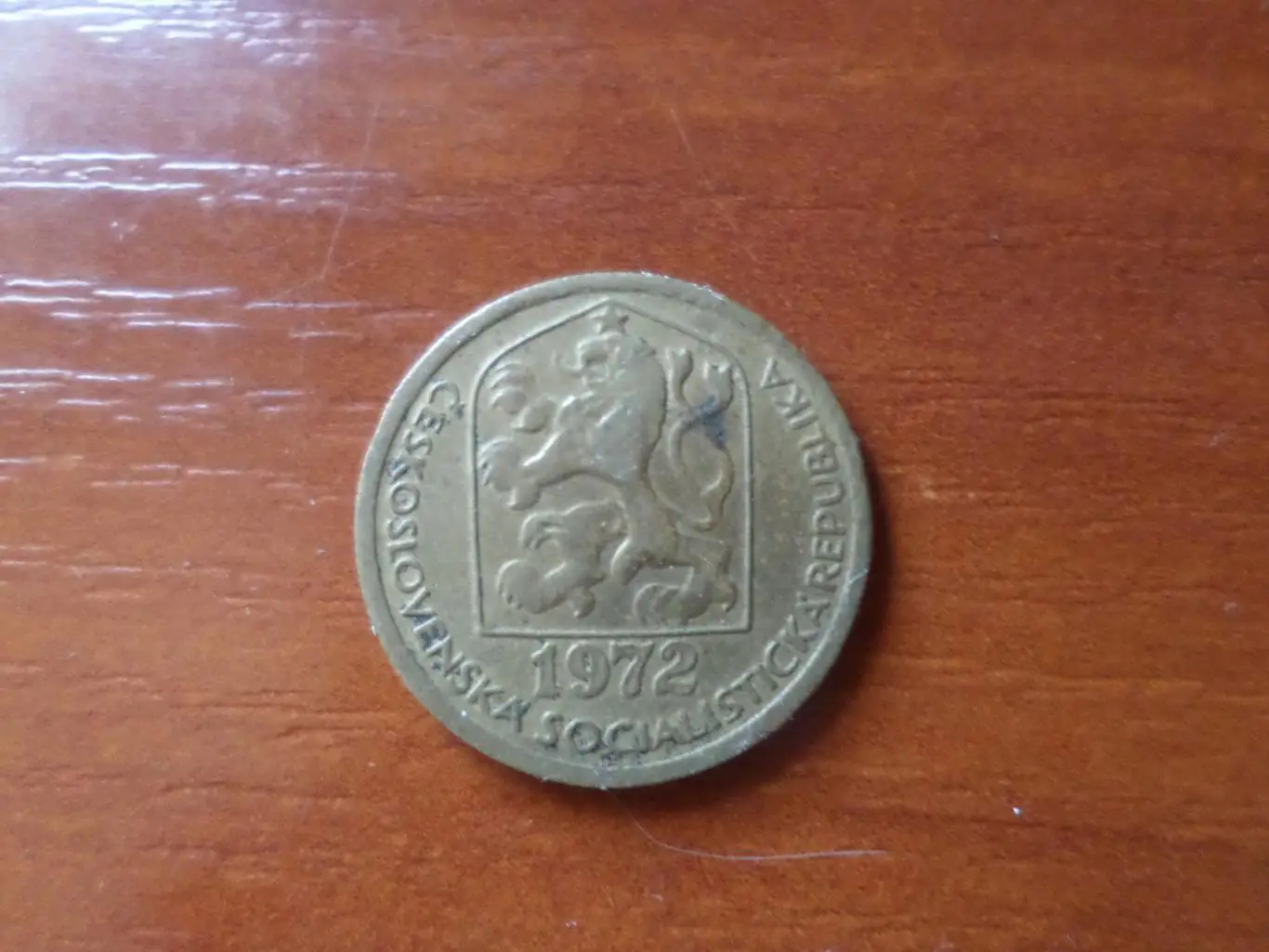 Монета 20 геллеров Чехословакия 1972 г 1