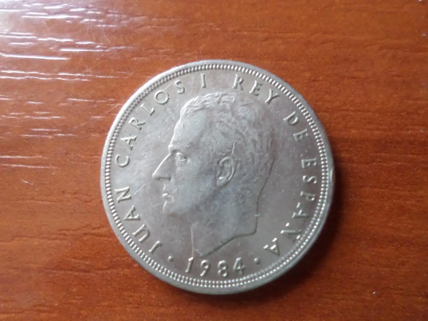 Монета 5 песет Испания 1984 г