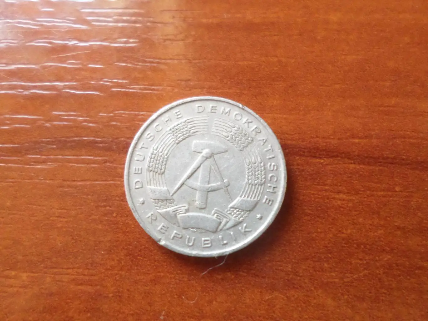 Монета 1 пфенниг ГДР Германия 1968 г 1