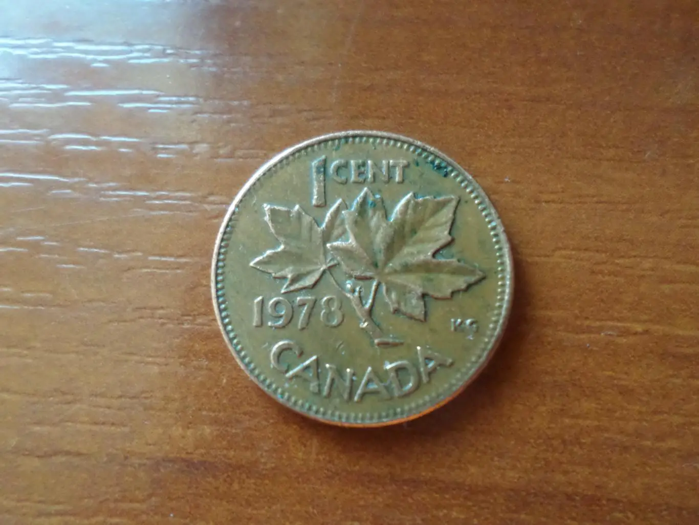Монета 1 цент Канада 1978 г 1