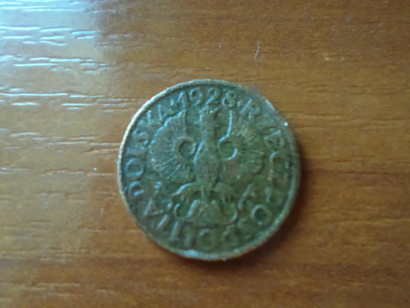 Монета 2 гроша Польша 1928 г 1