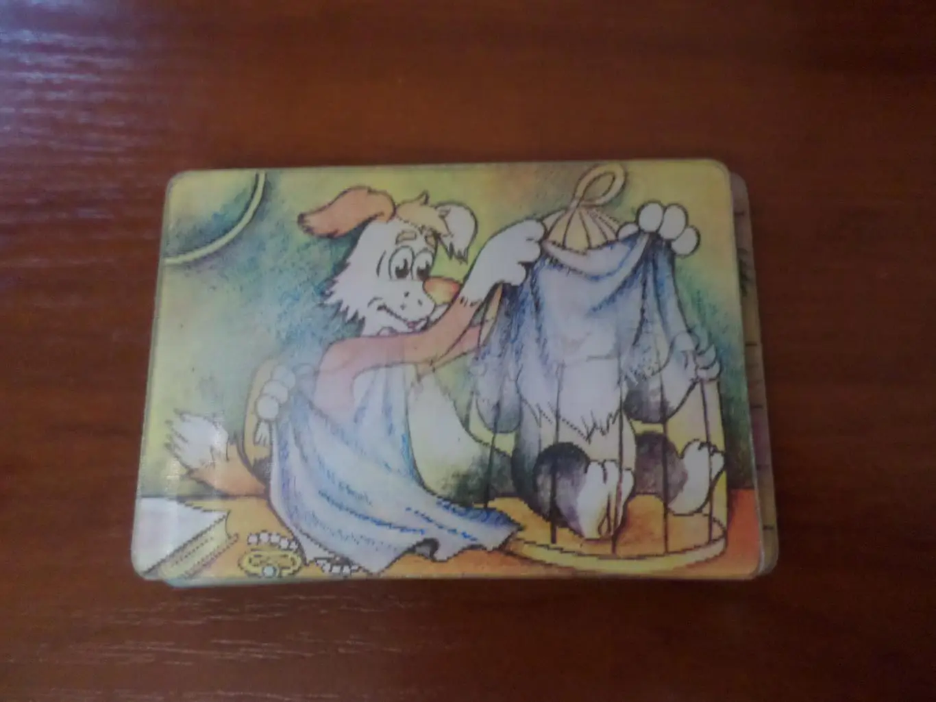 Календарик переливной стерео мультфильм Бюро находок 1985 г