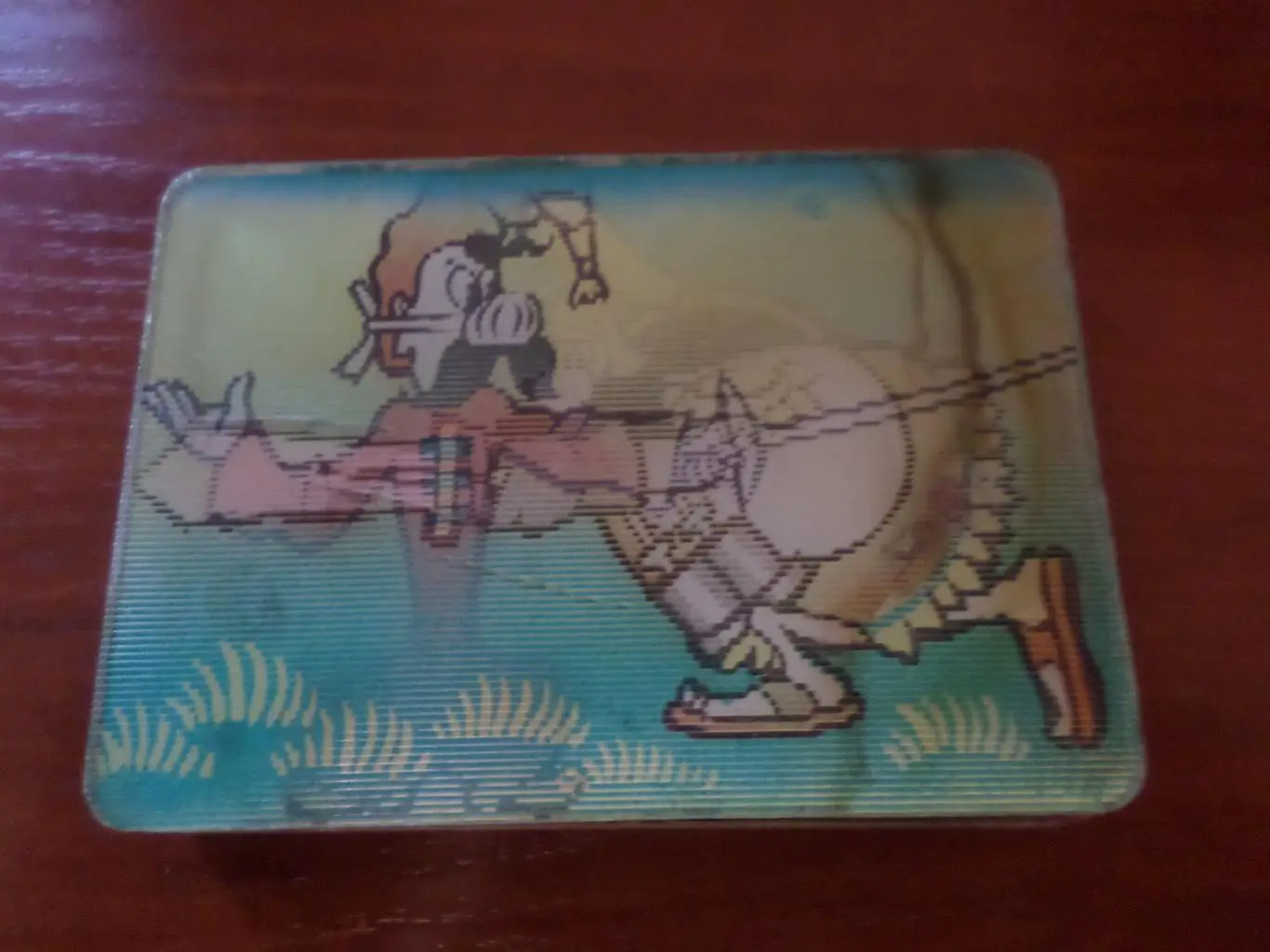 Календарик переливной стерео мультфильм Как казаки олимпийцами были 1981 г