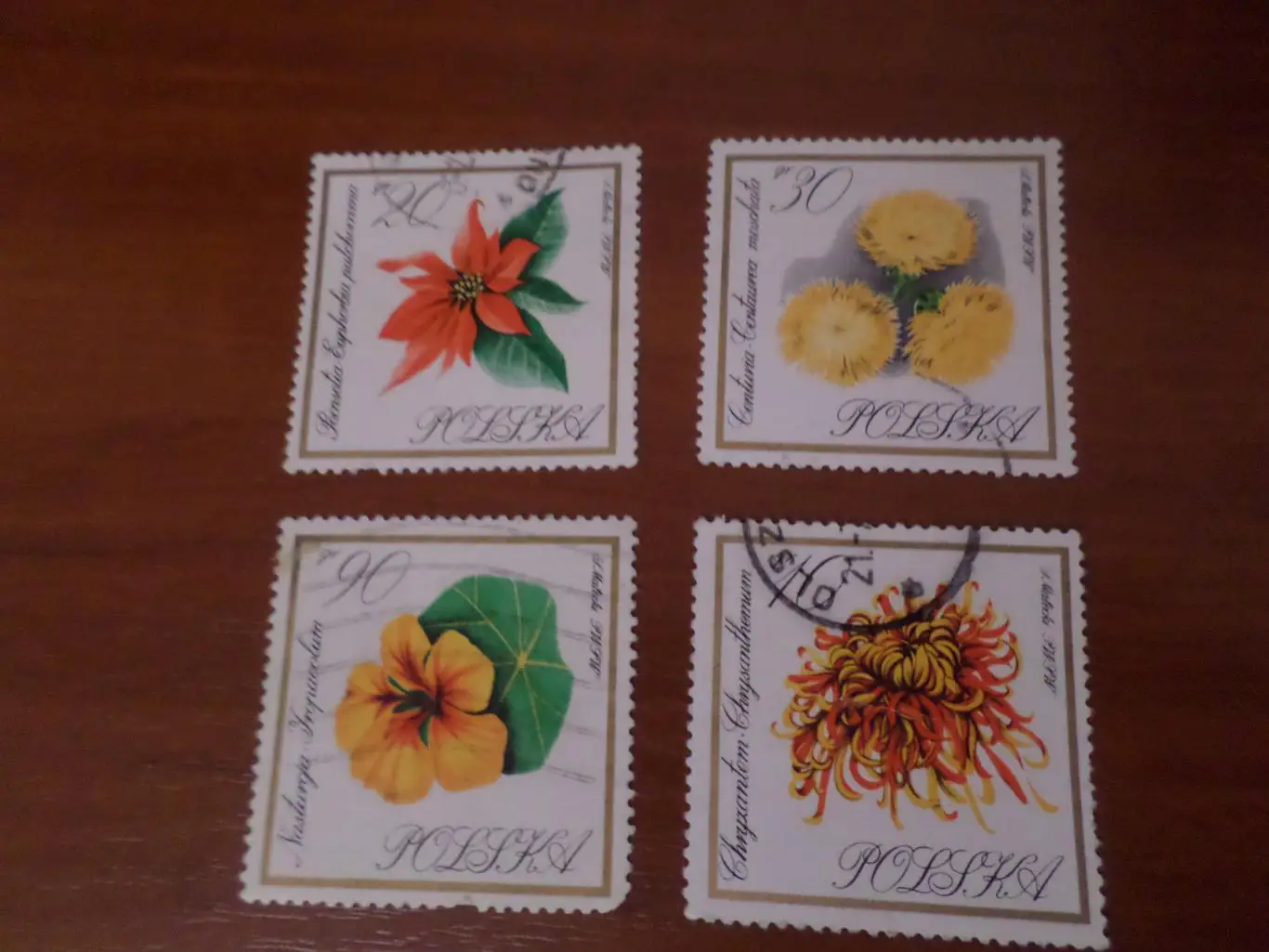 Марки Польша флора Цветы 1967 г гаш