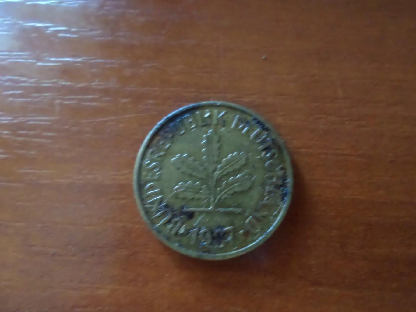 монета 5 пфеннигов ФРГ Германия 1987 г 1