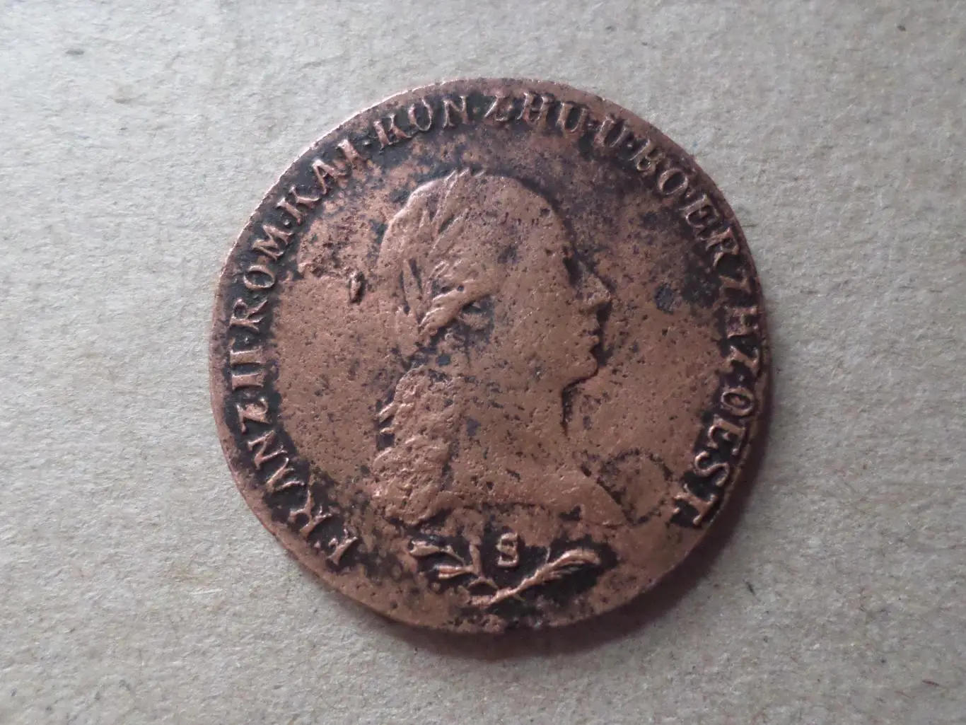 Монета 6 крейцеров Австро-Венгрия 1800 г 1