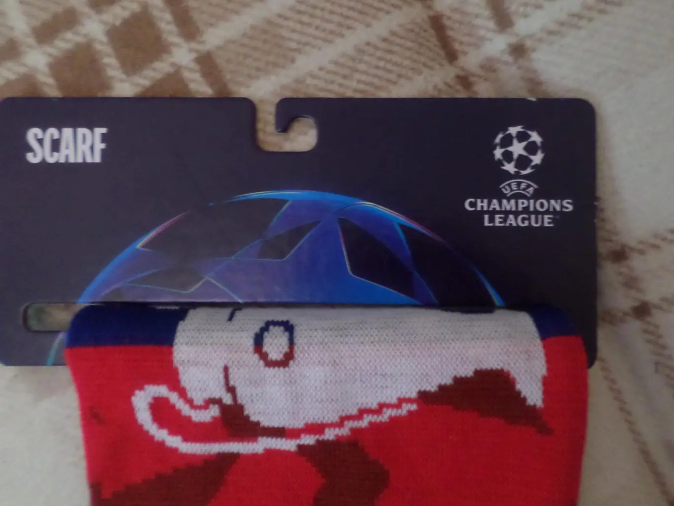 шарф к матчу Лига Чемпионов Бавария Германия - ПСЖ Франция 2024 г 1