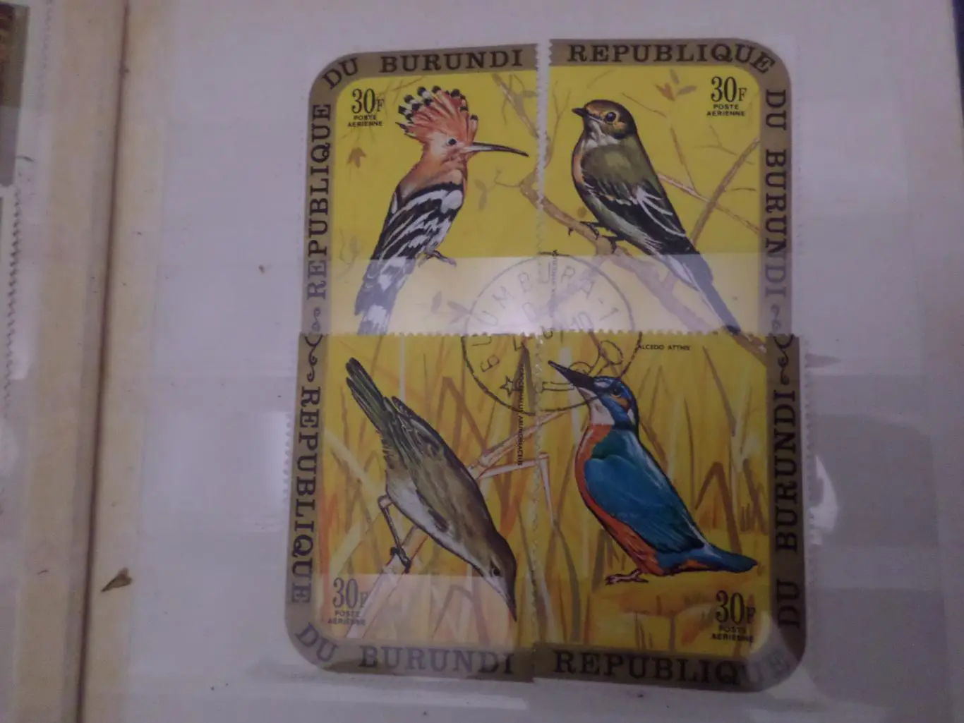 Марки Бурунди фауна Птицы 1971 г гаш