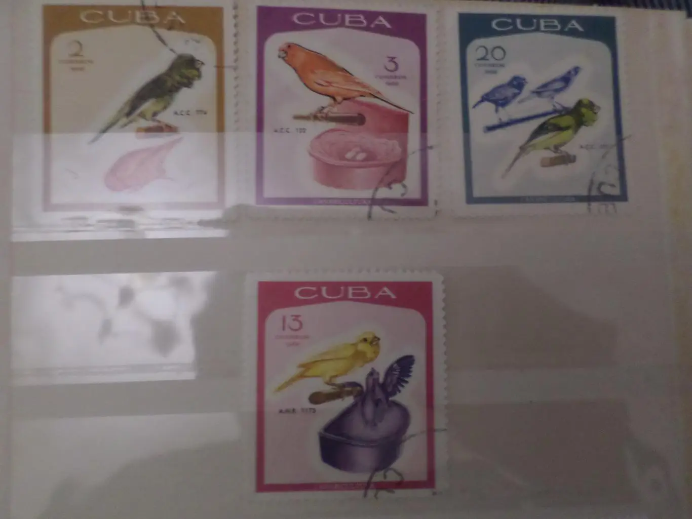 Марки Куба фауна Птицы 1968 г гаш