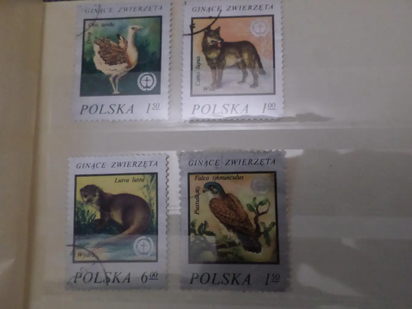 Марки Польша фауна гаш