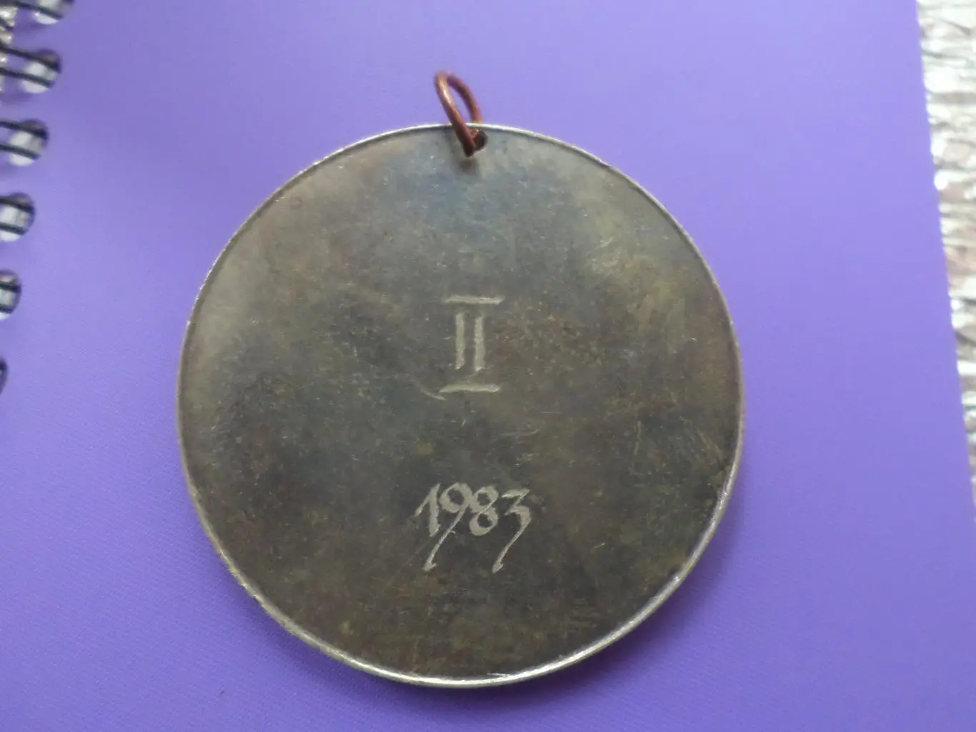 Медаль спорт Эстония ДСО Профсоюзы гос.учереждений 2-е место 1983 г 1
