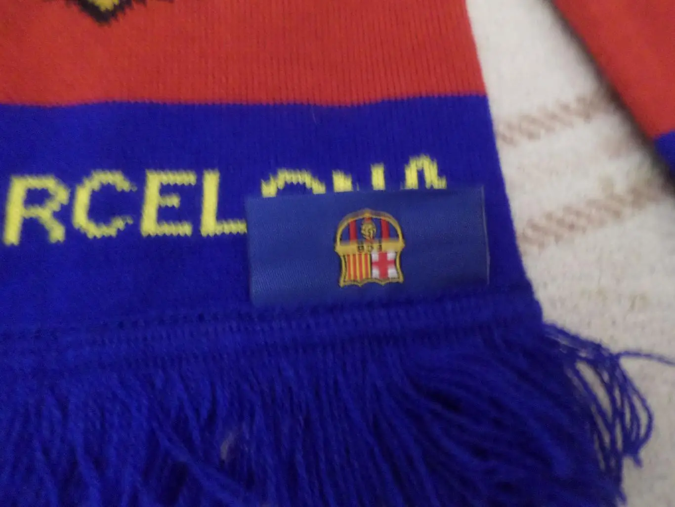 Шарф футбол Барселона Испания победитель Лиги чемпионов оф 1