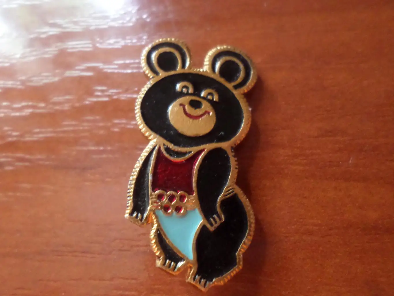 Значок Олимпиада-80 г. Москва 1980 г Мишка олимпийский цв.