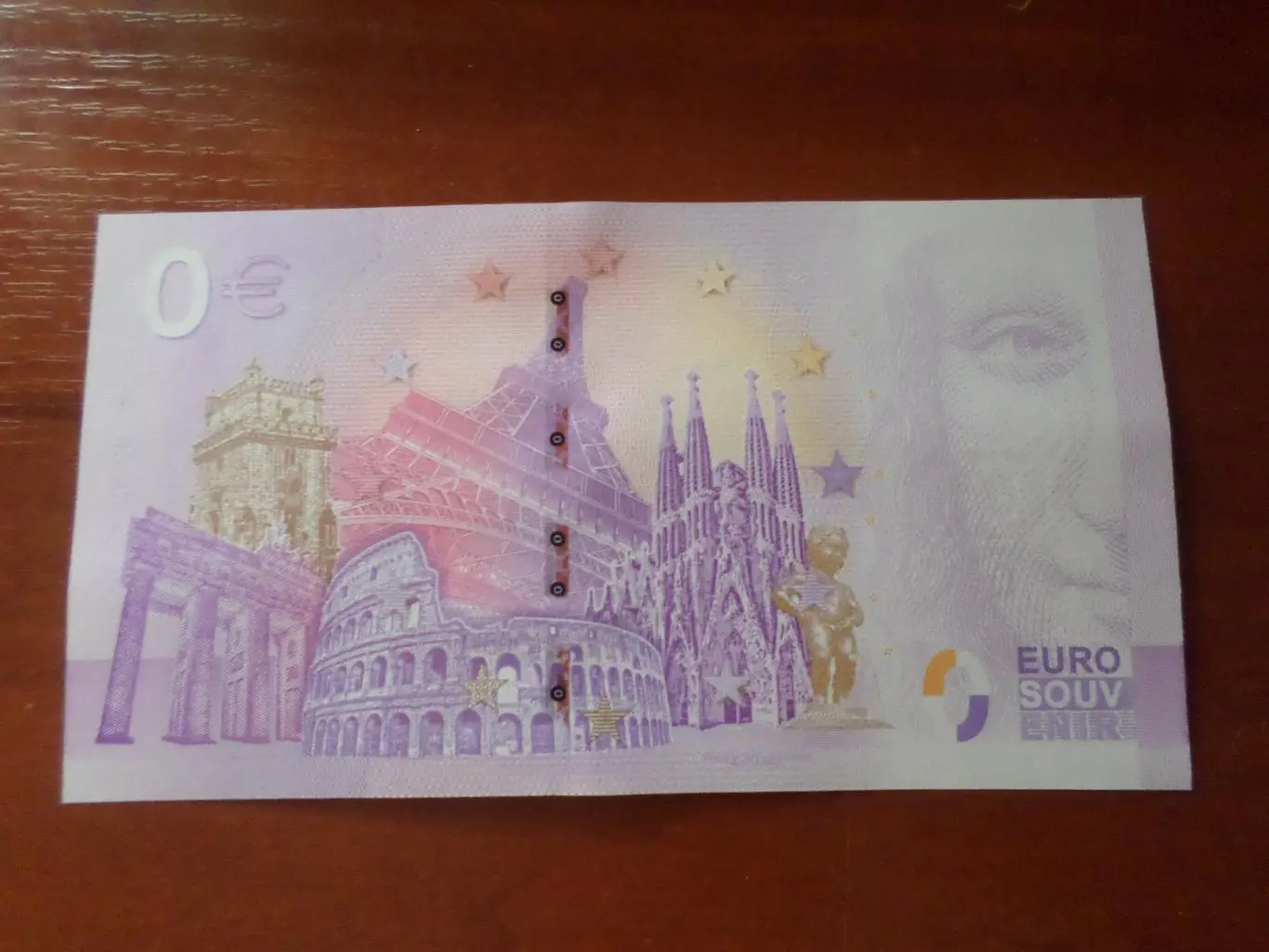 банкнота 0 евро сборная Португалия 1