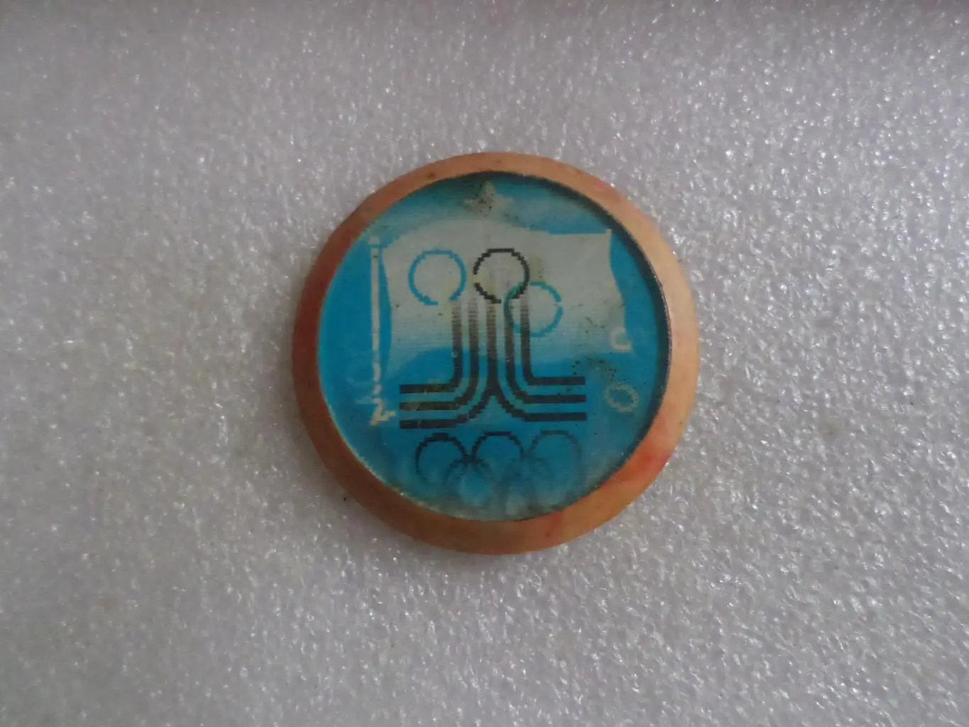 Значок Олимпиада-80 г. Москва 1980 г переливной