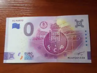 банкнота 0 евро ФК Порто Португалия 2024 г
