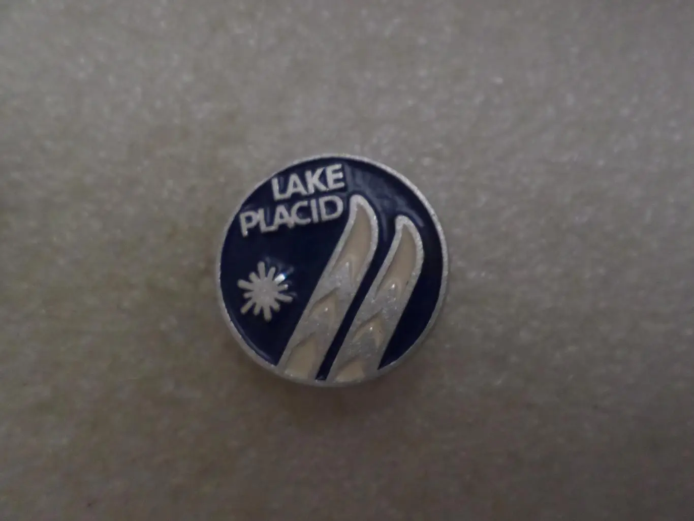 Значок Олимпиада-80 Лейк-Плэсид 1980 г лыжный спорт