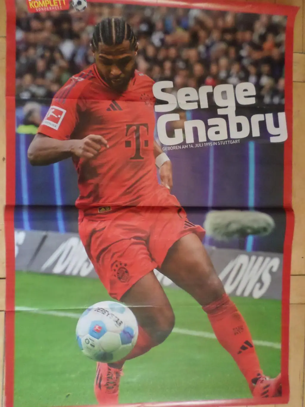 плакат-постер Лерой Сане\ Габри Бавария Мюнхен Германия