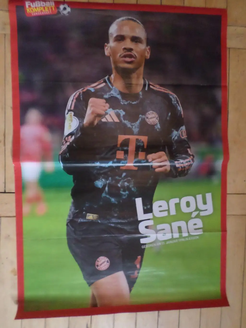 плакат-постер Лерой Сане\ Габри Бавария Мюнхен Германия 1