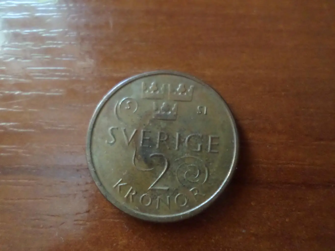 Монета 2 кроны Швеция 2016 г