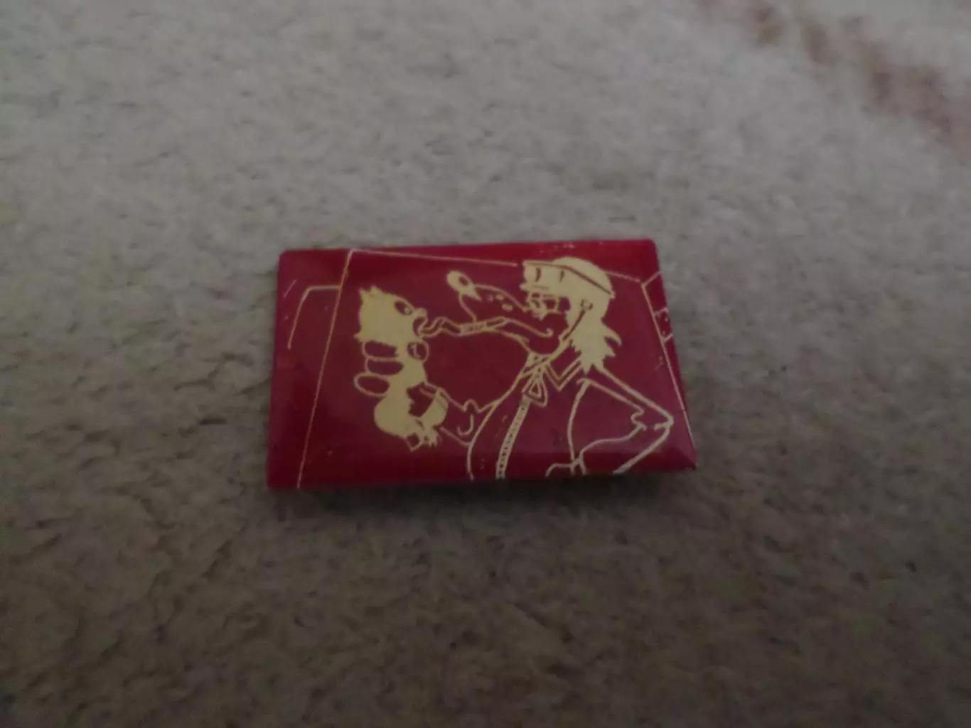 Значок детский мультфильм Ну погоди Волк летчик