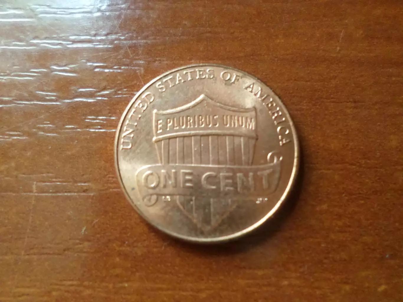 Монета 1 цент США 2015 г 1