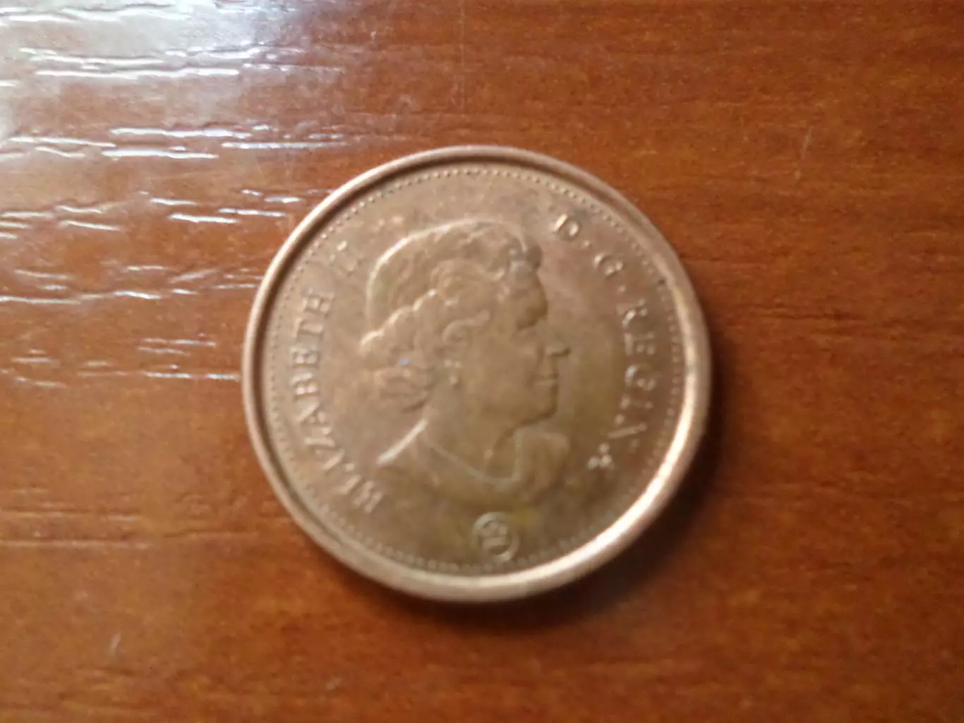 Монета 1 цент Канада 2012 г