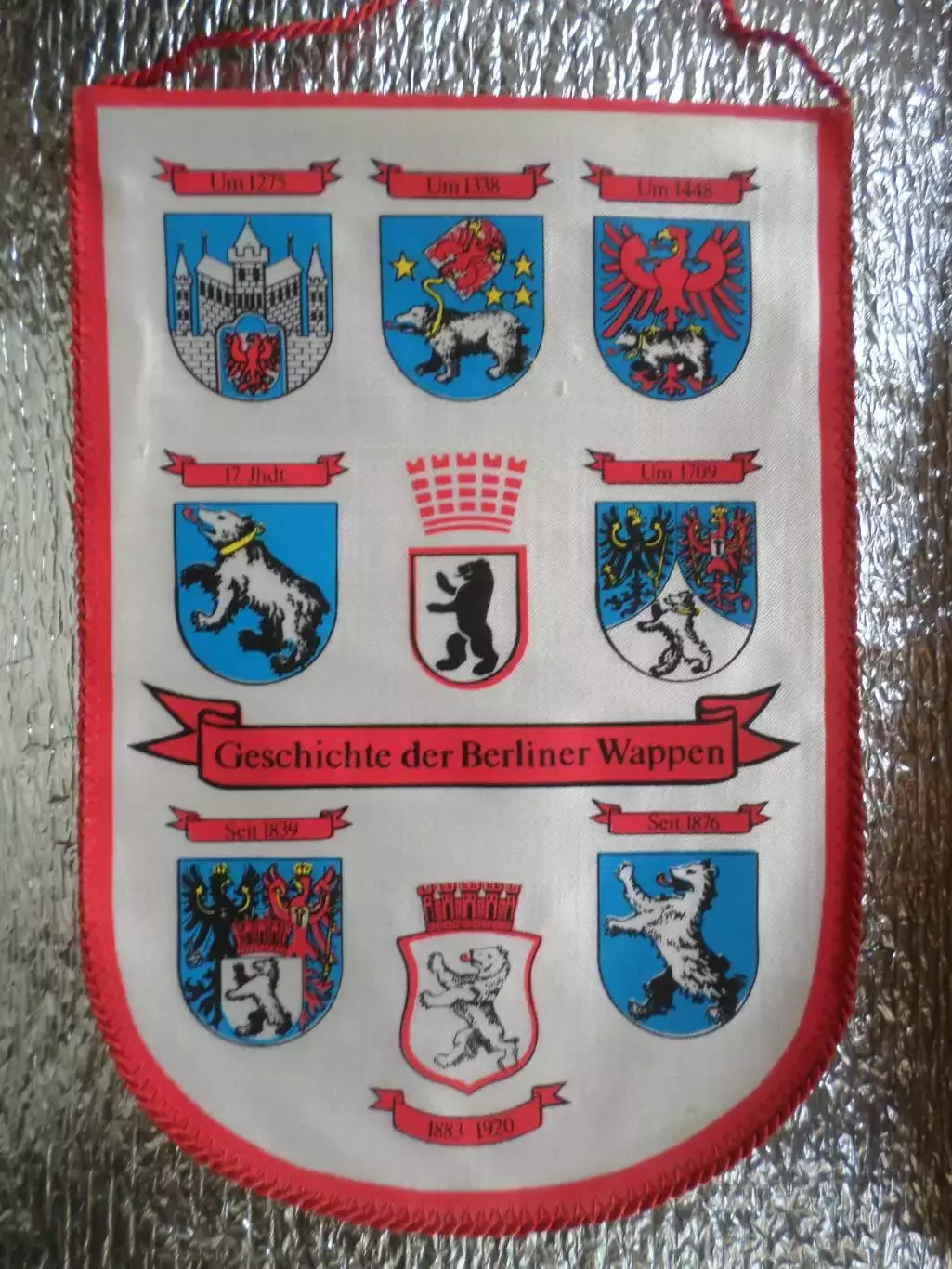 вымпел город Берлин ГДР Германия достопримечательности и гербы 1