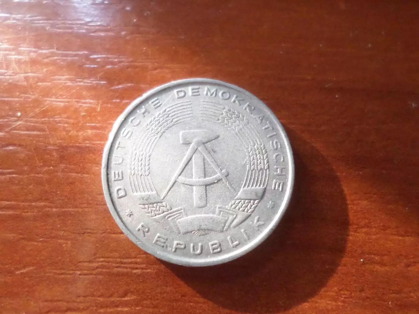 Монета 10 пфеннигов ГДР Германия 1968 г 1