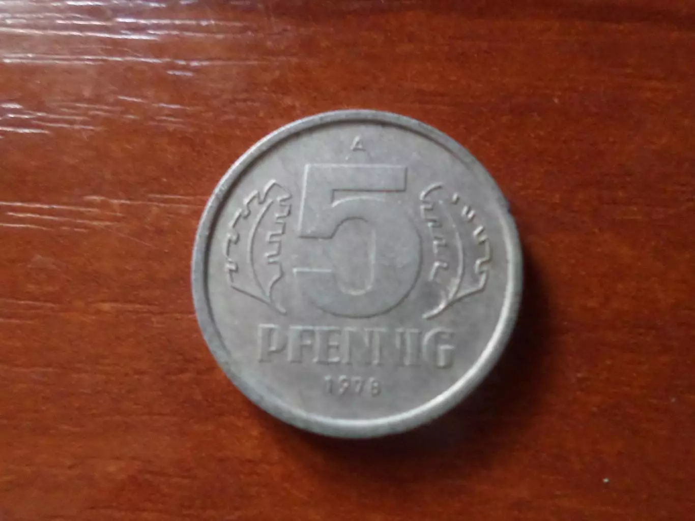 монета 5 пфеннигов Германия ГДР 1978 г