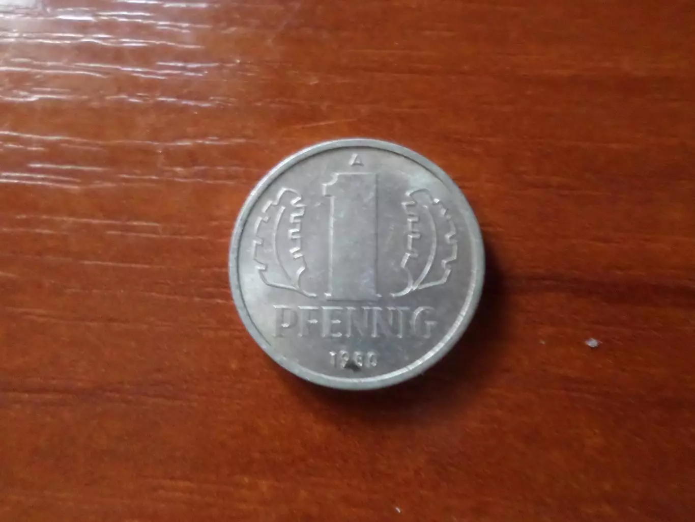 монета 1 пфенниг Германия ГДР 1980 г