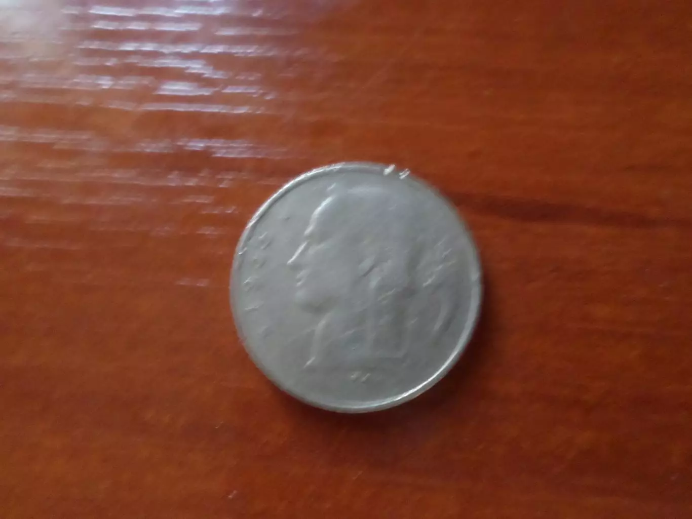 монета 1 франк Бельгия 1955 г