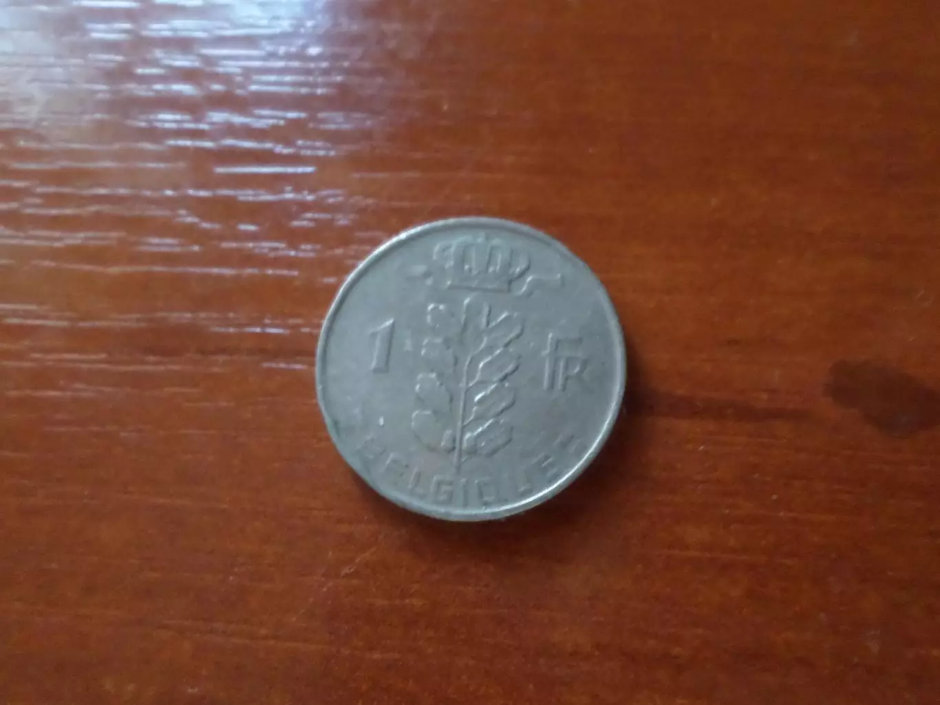 монета 1 франк Бельгия 1955 г 1