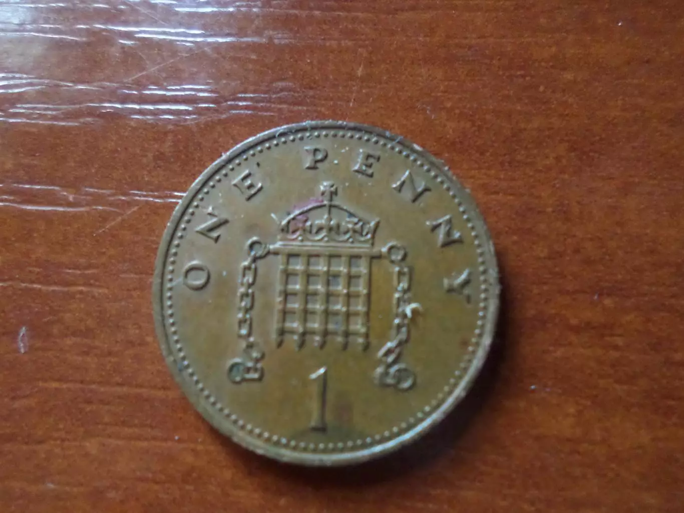 Монета 1 пенс Великобритания 1988 г 1