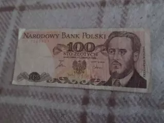 Банкнота 100 злотых Польша 1986 г
