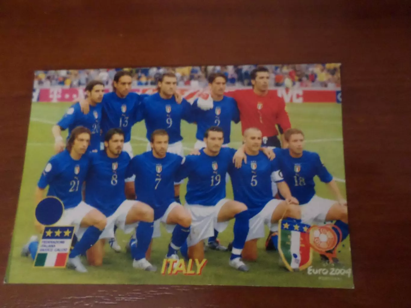 Календарик сборная Италии 2005 г